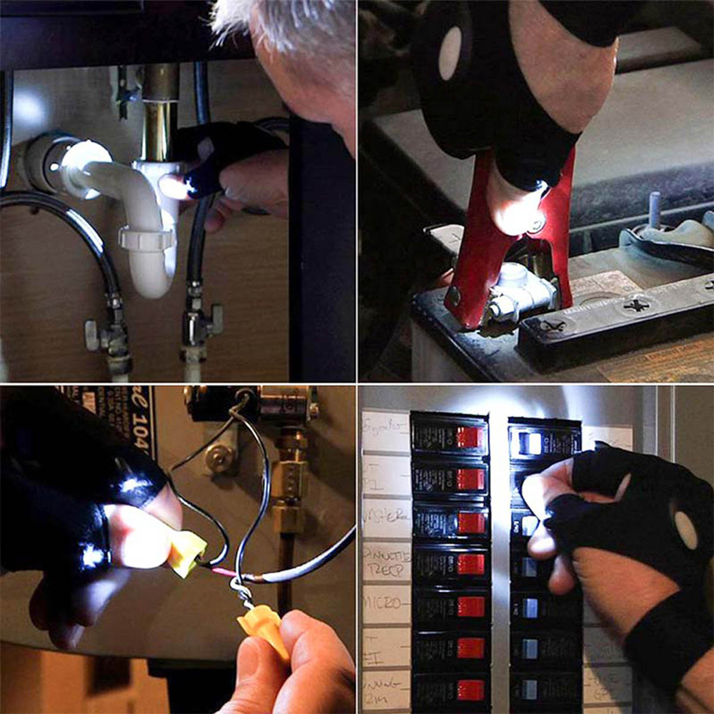 دستکش چراغ دار گلولایت